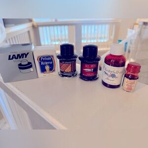 Fountain Pen Ink Bundle- 6 bottles